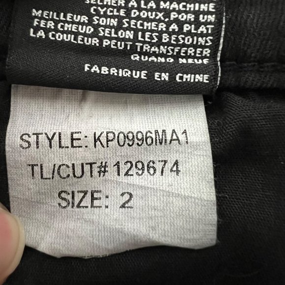 Kut from the Kloth Womens Connie Black High Rise Ankle Skinny Jeans size 2 - Picture 13 of 14